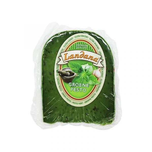 Сир ваговий з базиліком Landana Green Pesto 0,4кг