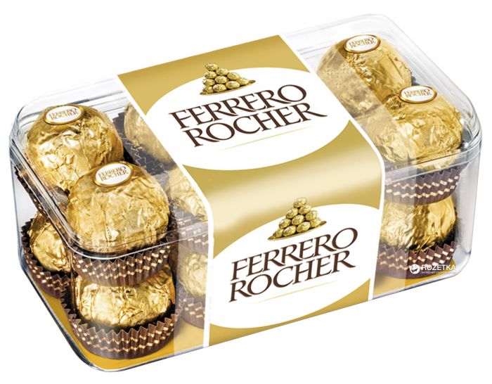 Цукерки Ferrero Rocher 200 г (16 цукерок)