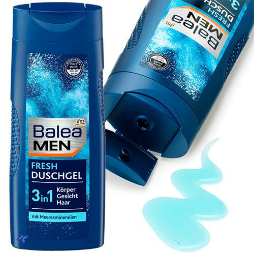 Чоловічий гель для душу з морськими мінералами Balea fresh 300 мл