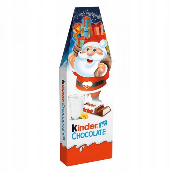Шоколадні батончики Kinder новорічна упаковка 16шт