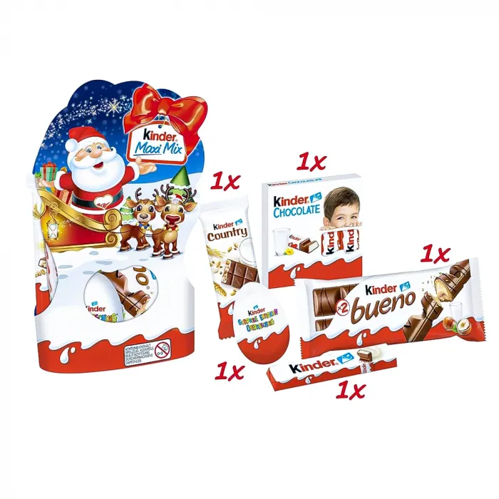Подарунковий набір цукерок Kinder Maxi Christmas 157г