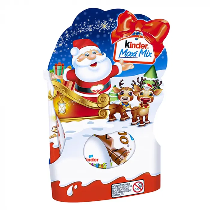 Подарунковий набір цукерок Kinder Maxi Christmas 157г