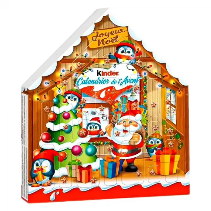 Адвент календар Kinder Calendario Dell'avvento з шоколадними солодощами 184г