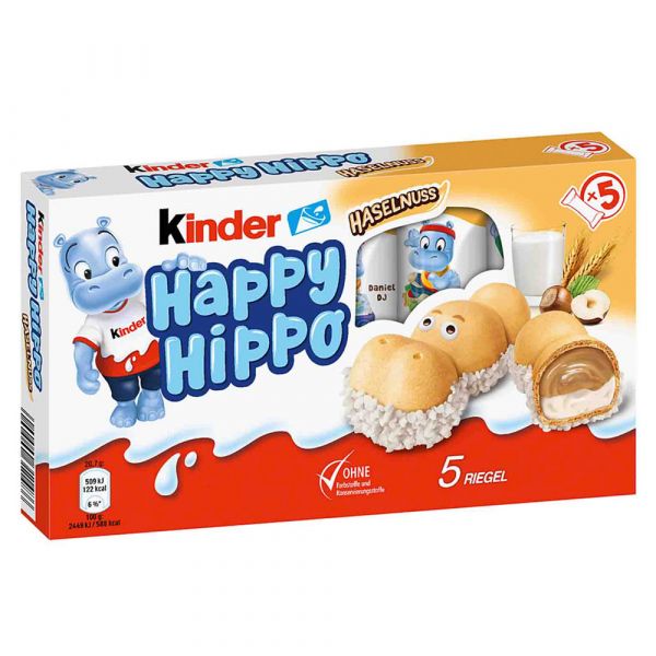 Печиво Kinder Happy Hippo горіх 100g