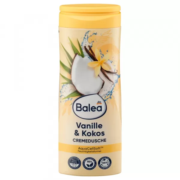 Гель для душа Balea ваніль і кокос 300 ml