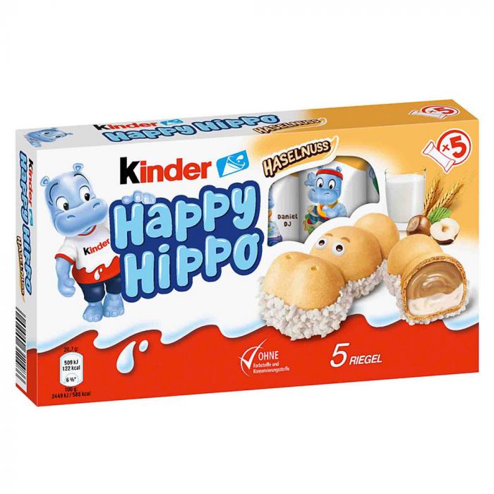 Печиво Kinder Happy Hippo горіх 100g