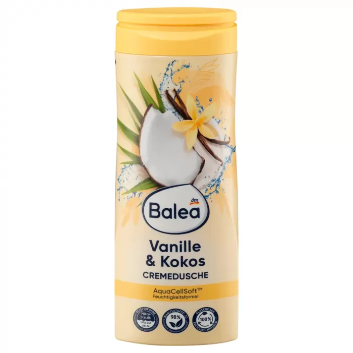 Гель для душа Balea ваніль і кокос 300 ml