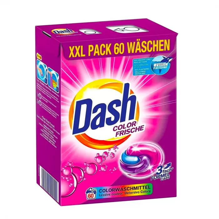 Капсули для прання кольорових речей Dash Color Frische 60 шт