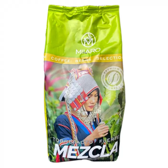 Кава в зернах Milaro Mezcla Torrefacto Fuerte 1кг