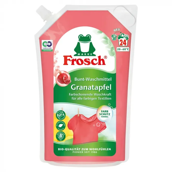 Гель для прання кольорових речей Frosch Pomegranate 1,8л (24 прання)