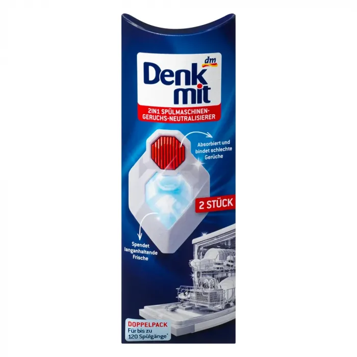 Нейтралізатор запаху для посудомийної машини Denkmit 2 в 1, 2 шт