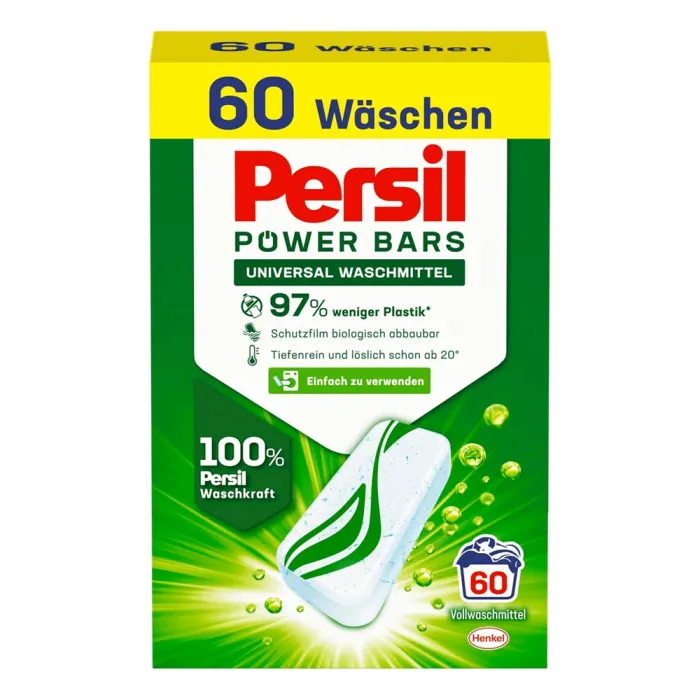 Пресований порошок для прання світлих речей Persil Power Bars, 60 шт