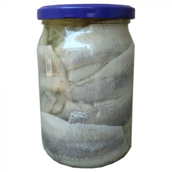 Філе оселедця з цибулею в скляній банці Marinero 600g