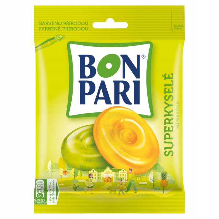 Льодяники з кислим смаком Bon Pari superkysele 90 г