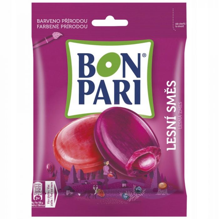Льодяники зі смаком лісових ягід Bon Pari forest fruit 90 г