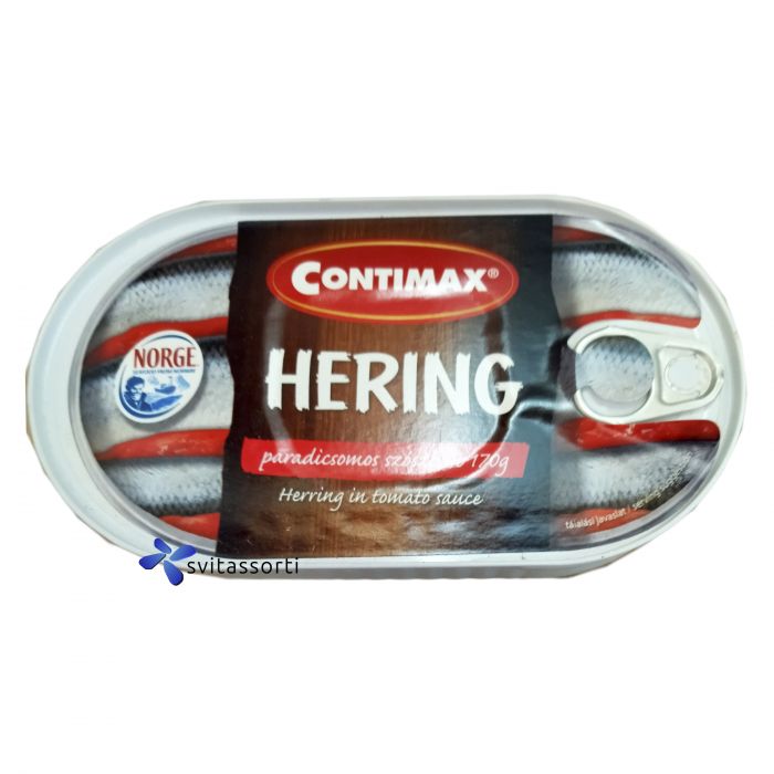 Консервоване філе оселедеця в томатному соусі Hering 170g