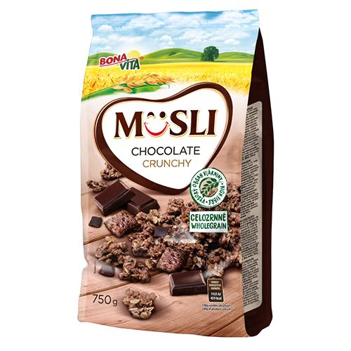 Мюслі Bona Vita з шматочками шоколаду 750 г