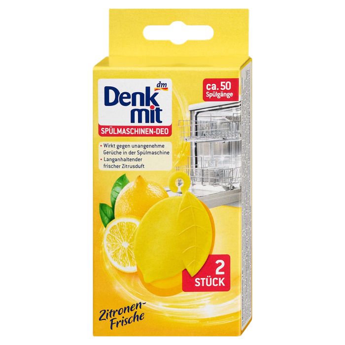 Поглинач запаху для посудомийки DenkMit Lemon 2 шт