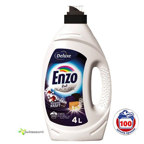 Гель для прання чорних речей  Enzo Black 4л (100 прань)
