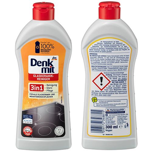 Засіб для очищення склокераміки Denkmit Glaskeramik 300 мл