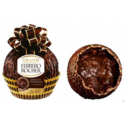 Подарункова цукерка чорний шоколад  Ferrero Grand Rocher 125г