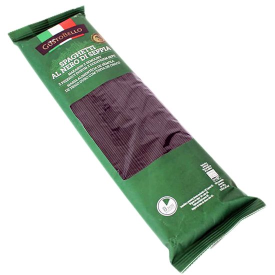 Спагеті GustoBello з чорнилом каракатиці 500г