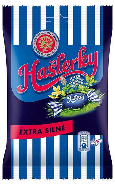 М'ятні льодяники на травах екстра сильні Hašlerky EXTRA SILNÉ 90 г