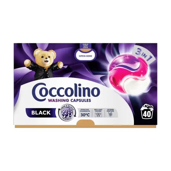 Капсули для прання чорних і темних речей Coccolino чорне і темне 40 шт
