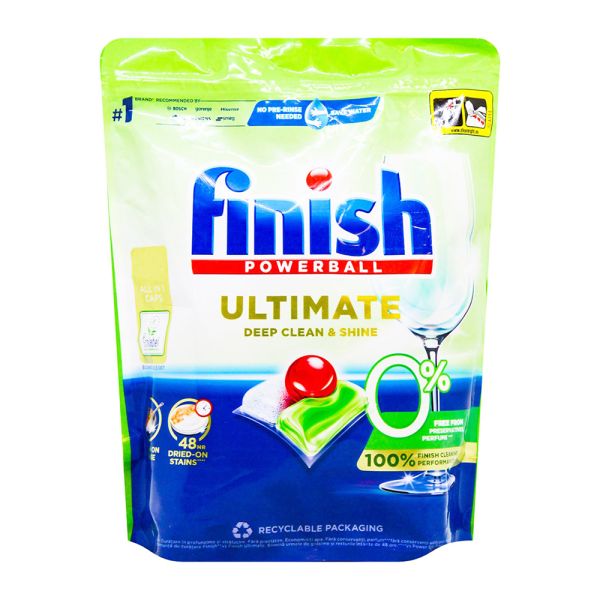 Капсули для посудомийної машини Finish Powerball Ultimate 0% 100 шт