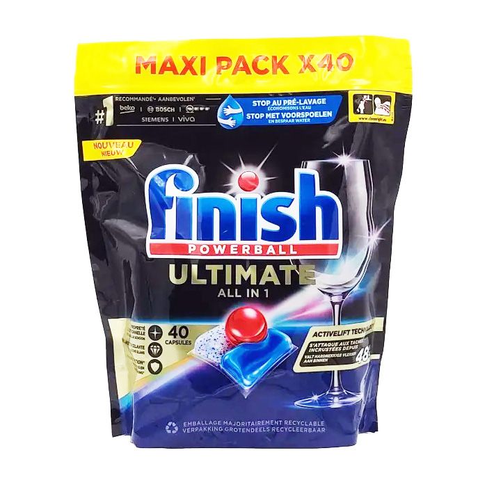 Капсули для посудомийних машин Finish Quantum Ultimate 40 шт