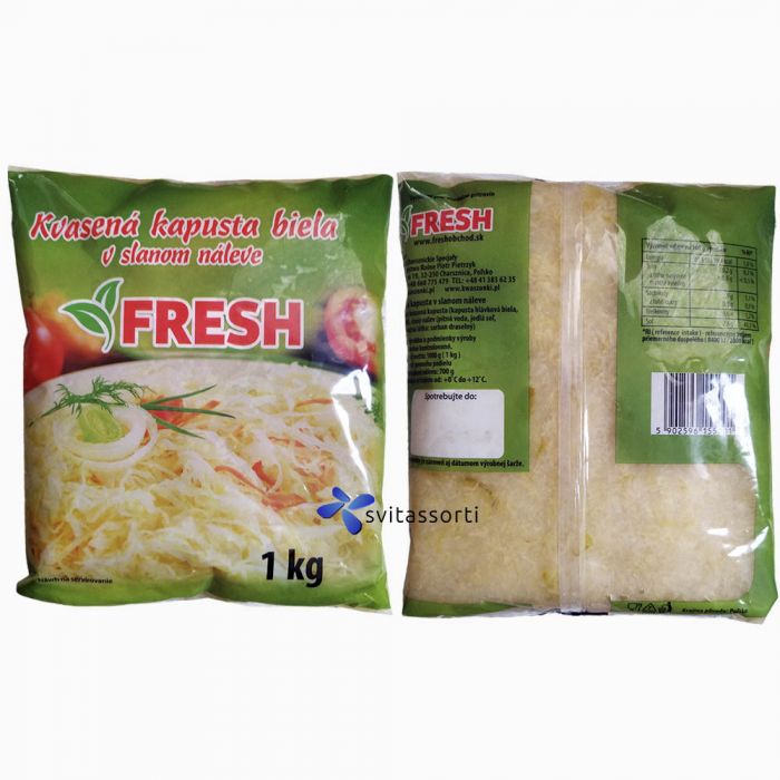 Капуста квашена білокачанна FRESH 1kg