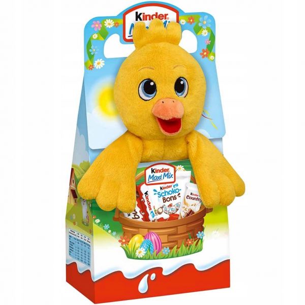 Великодній набір з м'якою іграшкою Курча Kinder Mix Sweets Chicken