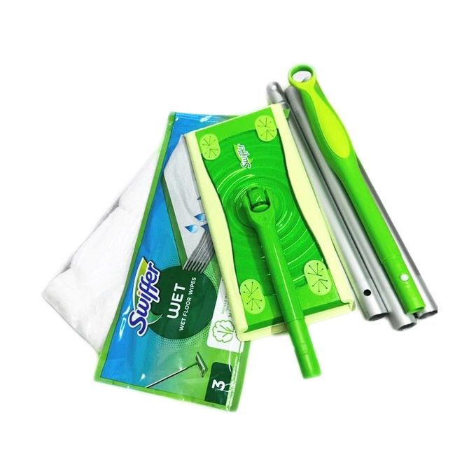 Набір Swiffer швабра, 6 сухих і 3 вологі серветки для пилу