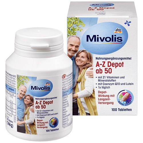 БАД комплекс Mivolis A-Z 50+ в таблетках 100 шт