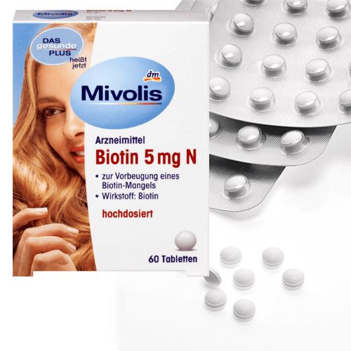 Вітамін Mivolis Biotin 5 мг 60 шт