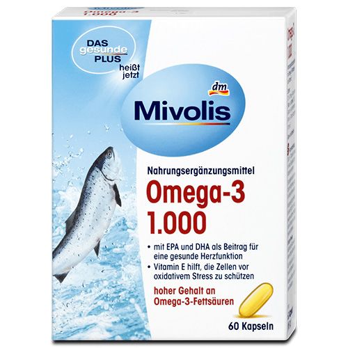 БАД комплекс Омега-3 в капсулах Mivolis 60 шт