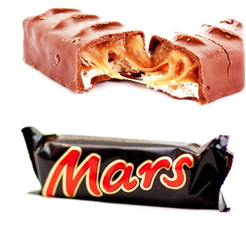 Шоколадний батончик Mars з нугово-карамельною начинкою 51g
