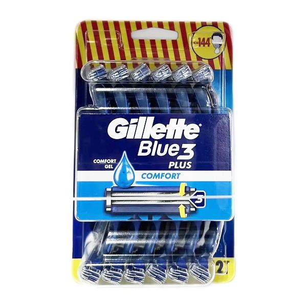 Чоловічі одноразові станки для гоління Gillette Blue3 Plus Comfort 8 шт