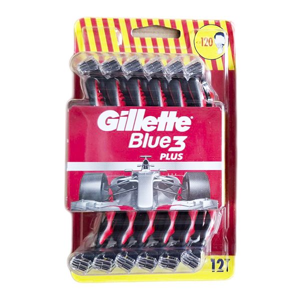 Чоловіча одноразова бритва Gillette Blue3 Plus 12 шт