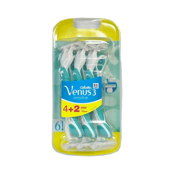 Жіночі одноразові станки для гоління Gillette Simply Venus 3, 6 шт