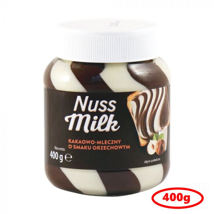 Паста шоколадно-молочна з горіхом Nuss Milk Kakaowo-Mleczny 400g