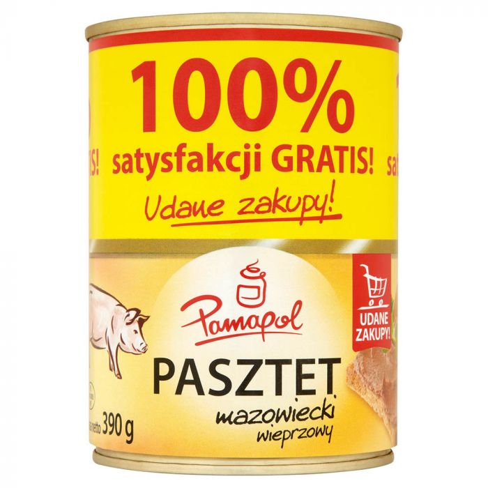 Паштет зі свинини мазовецький Pamapol 390g