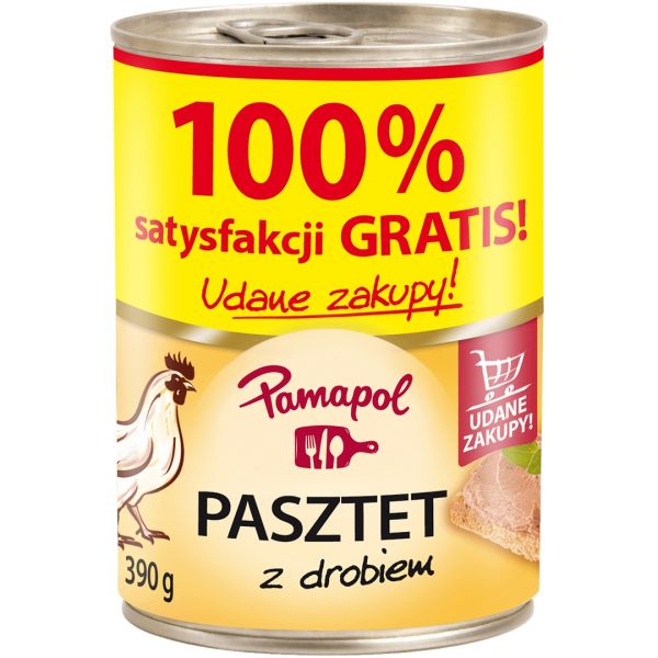 Паштет курячий Pamapol pasztet z Drobiem  390g
