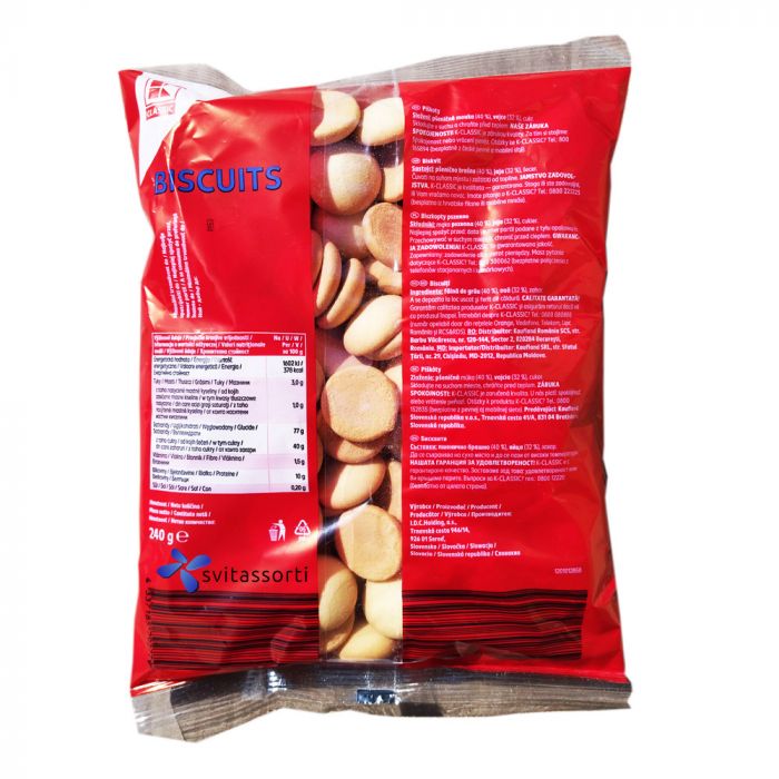 Бісквітне печиво на яйцях Classic Biscuits 240г