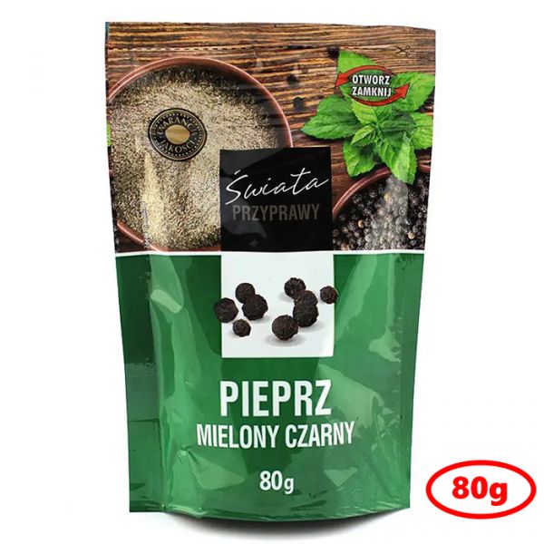 Перець чорний мелений Swiata 80 г