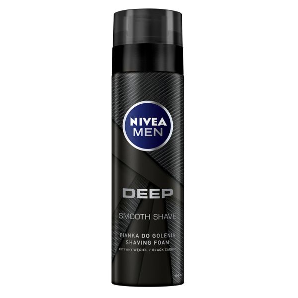 Піна для гоління з активованим вугіллям Nivea Deep 200мл