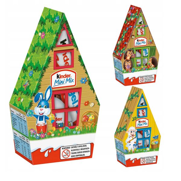 Великодній подарунковий набір цукерок у формі будиночка Kinder Mini Mix 76г