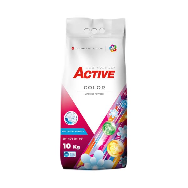 Порошок для універсального прання у мішку Active Color Powder 10 кг