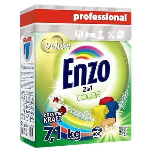 Порошок для прання кольорових речей в картоні Enzo Color 7,1 кг (100 прань)