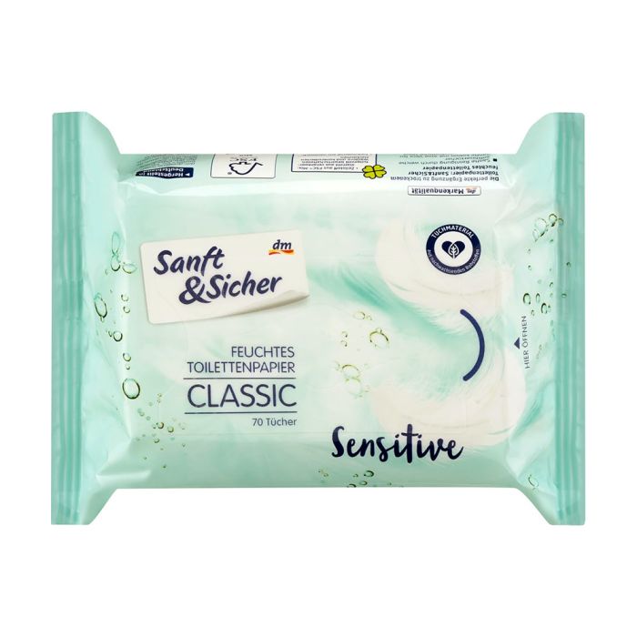 Вологий туалетний папір Denkmit Sensitive 70 шт